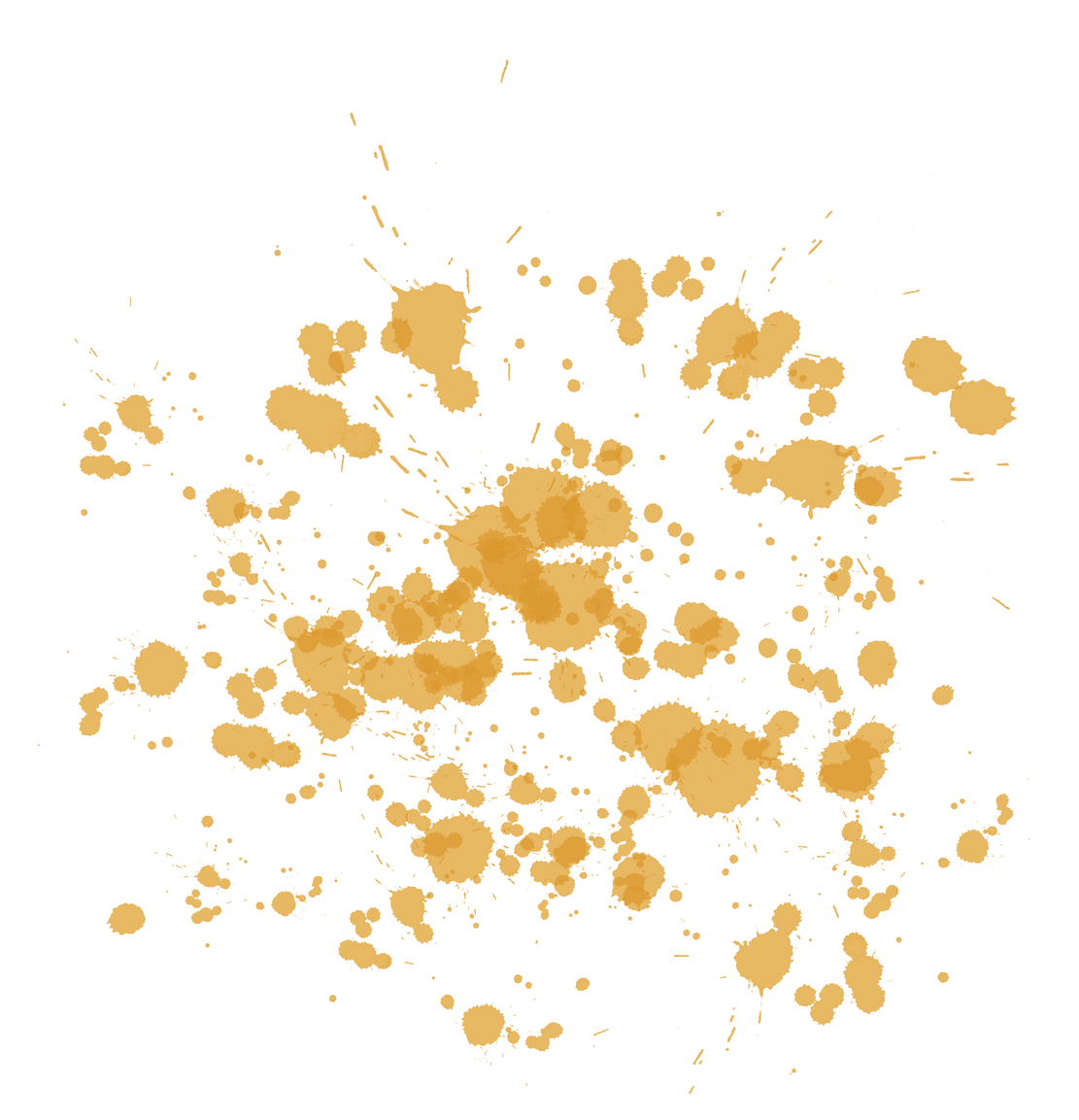 Gold Splatter Paint Splash