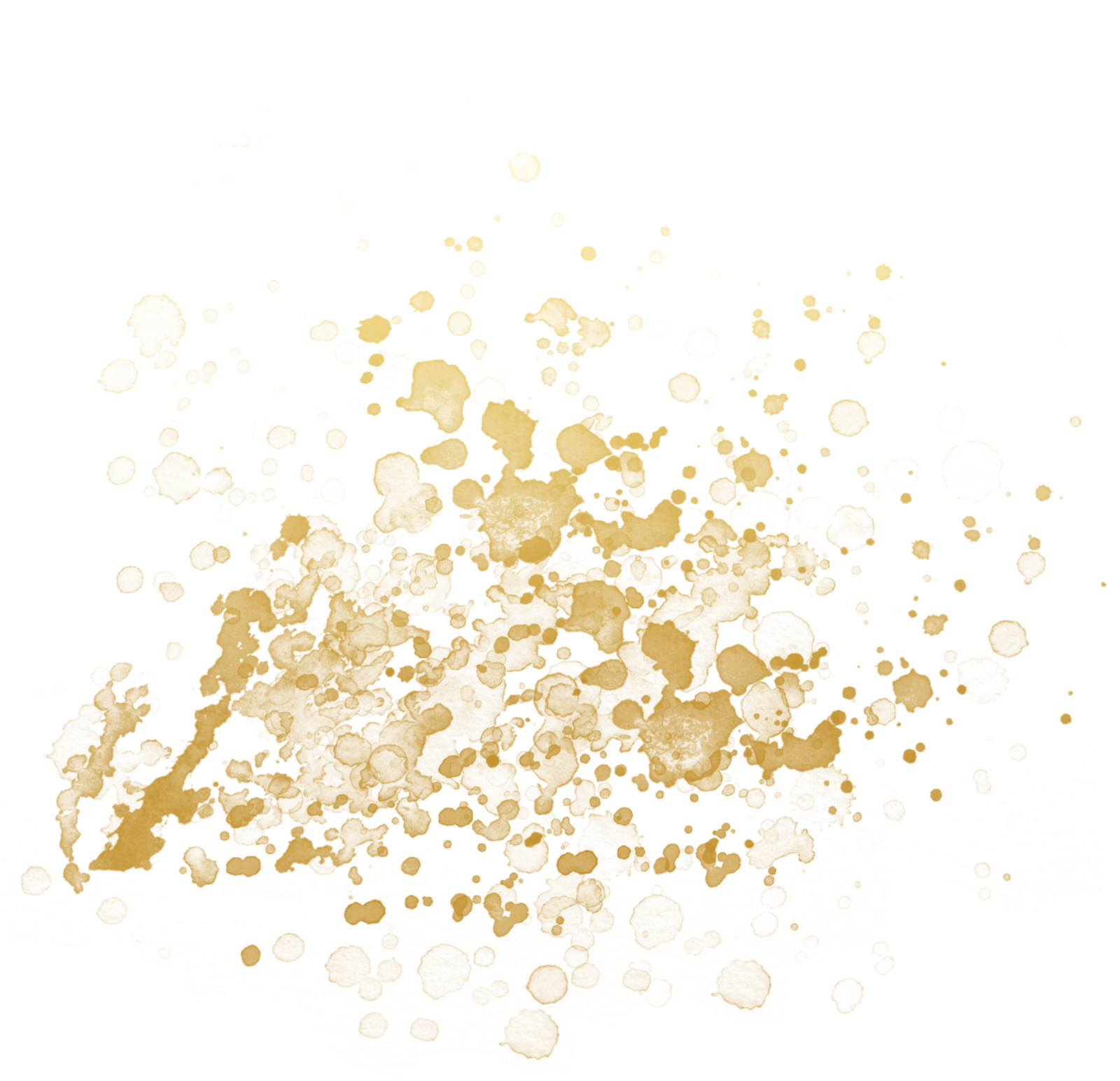 Gold Splatter Paint Splash