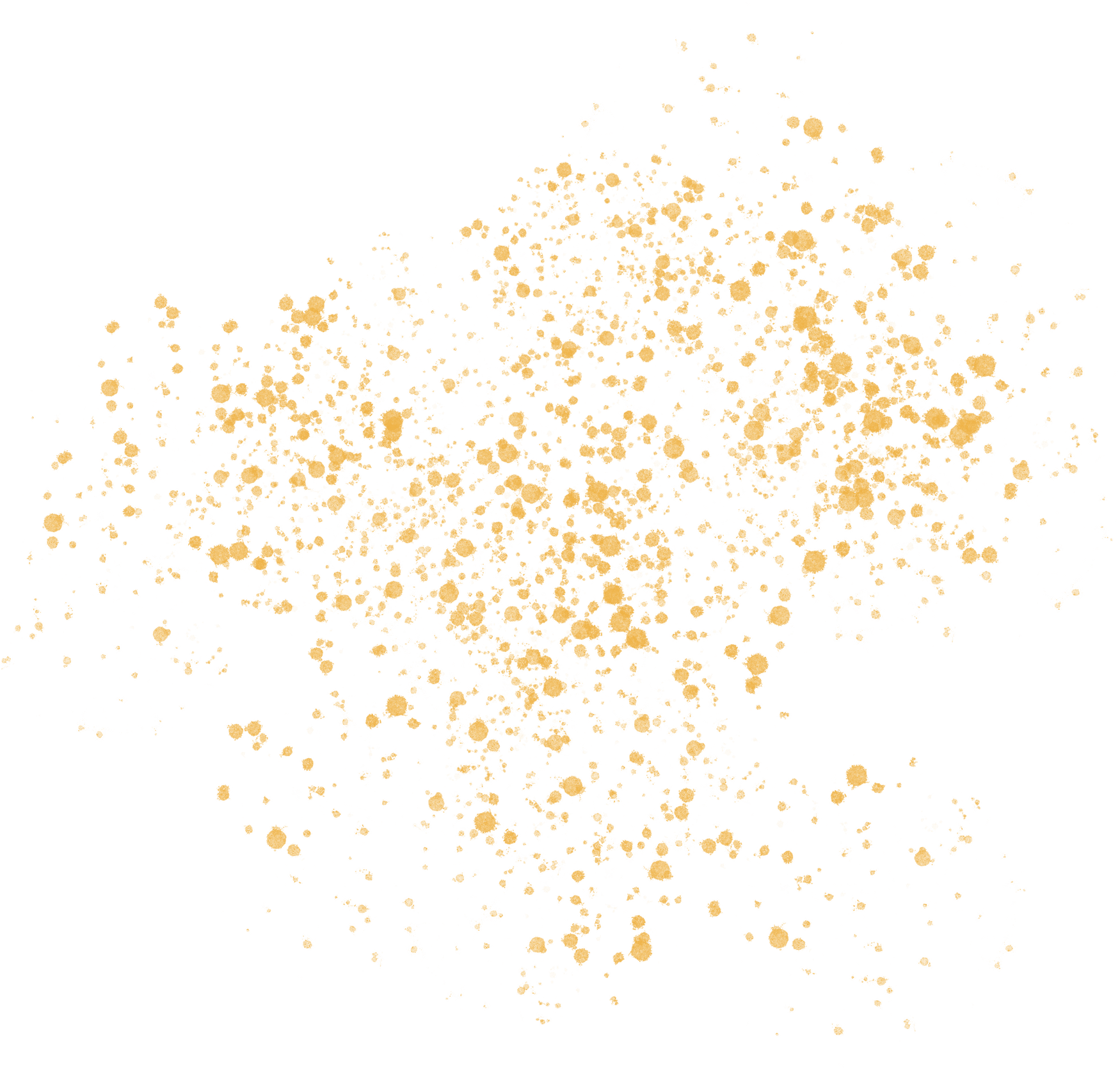 Gold Splatter Paint Splash